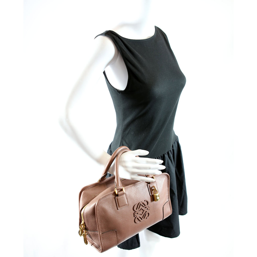 Amazona 36 Leather Satchel Mauve
