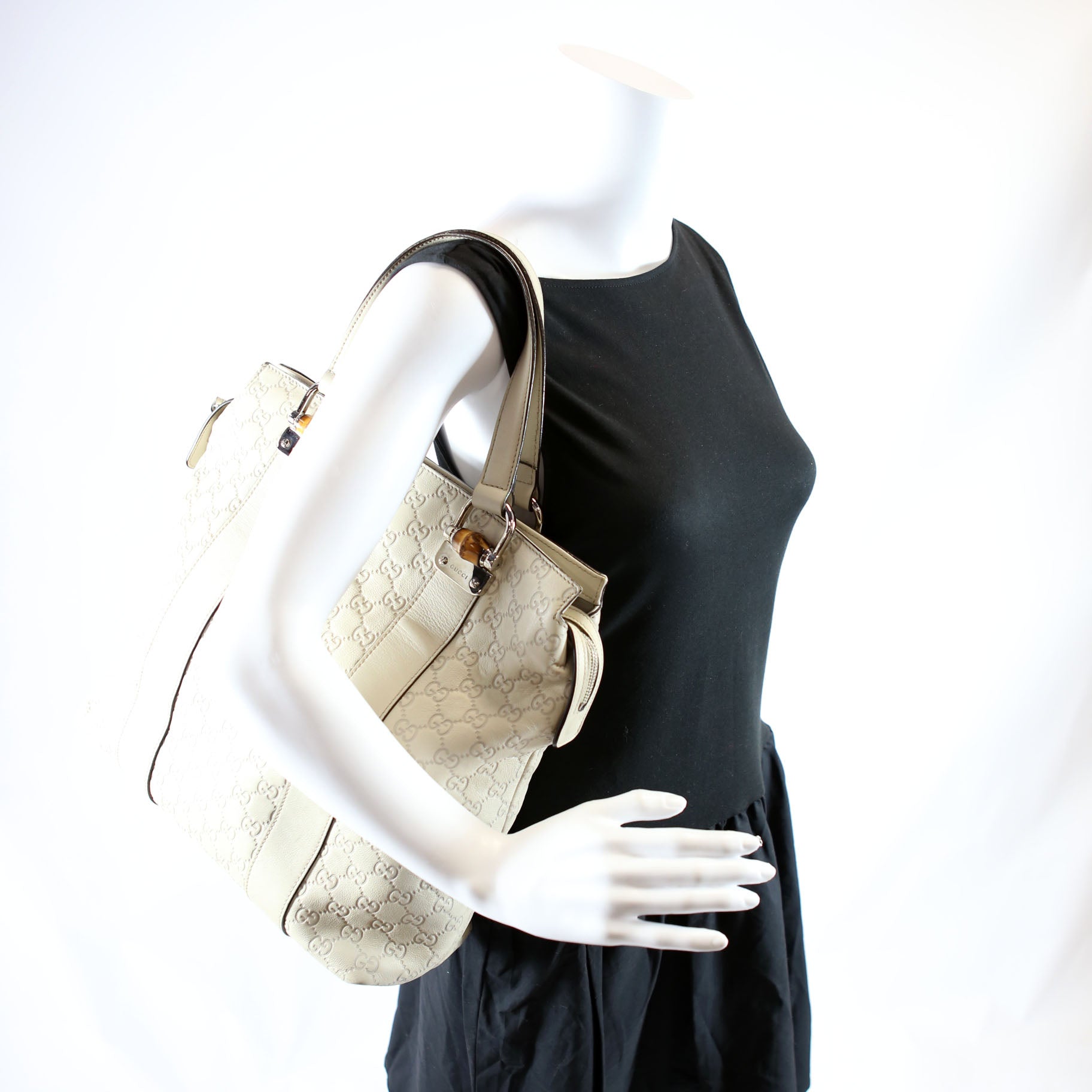 355773 Guccissima Bamboo Tote