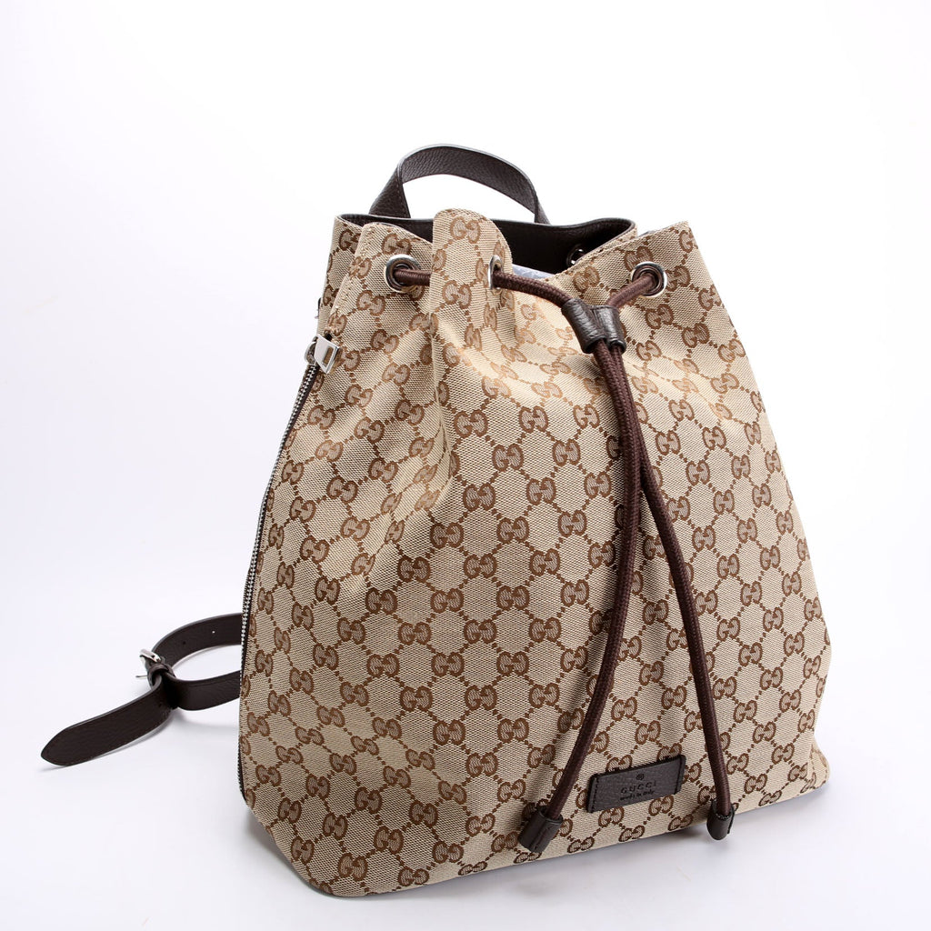 Gucci 449175 GG Canvas Drawstring Backpack