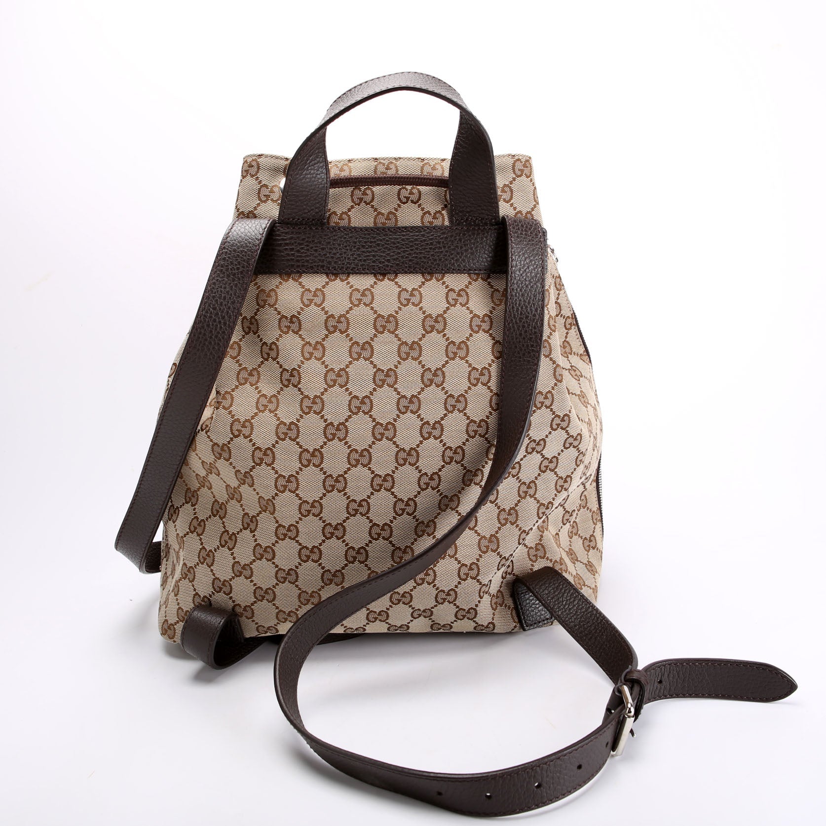 Gucci 449175 GG Canvas Drawstring Backpack