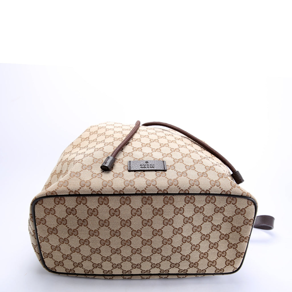 Gucci 449175 GG Canvas Drawstring Backpack