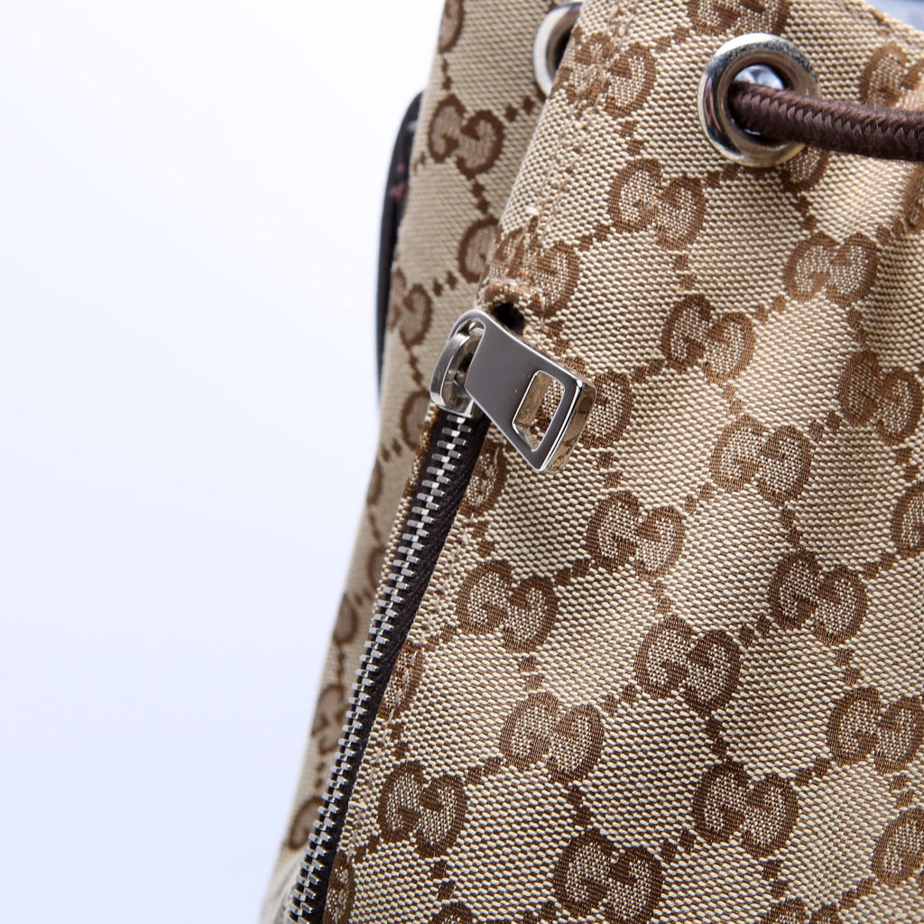 Gucci 449175 GG Canvas Drawstring Backpack