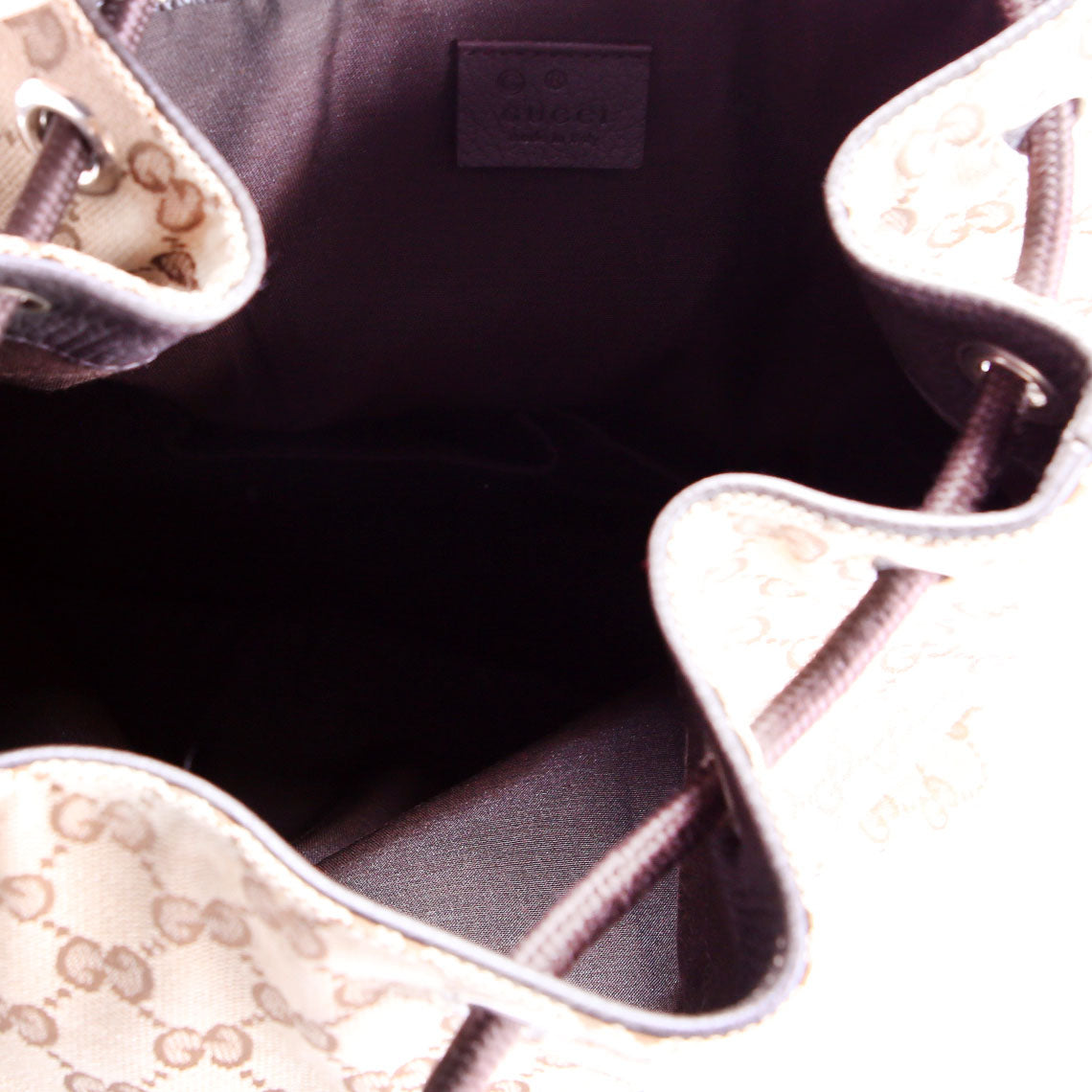 Gucci 449175 GG Canvas Drawstring Backpack