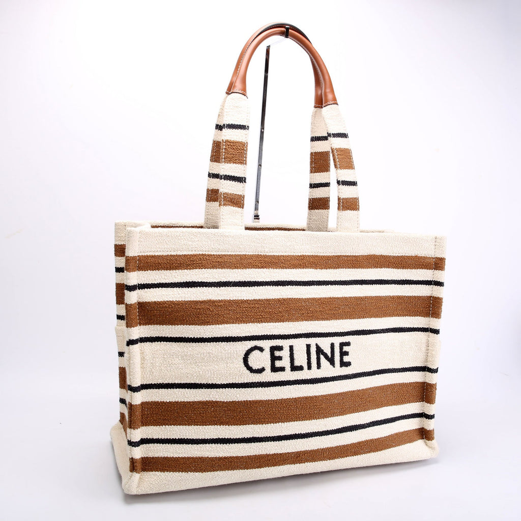 Cabas Thais Large Striped Jaquard