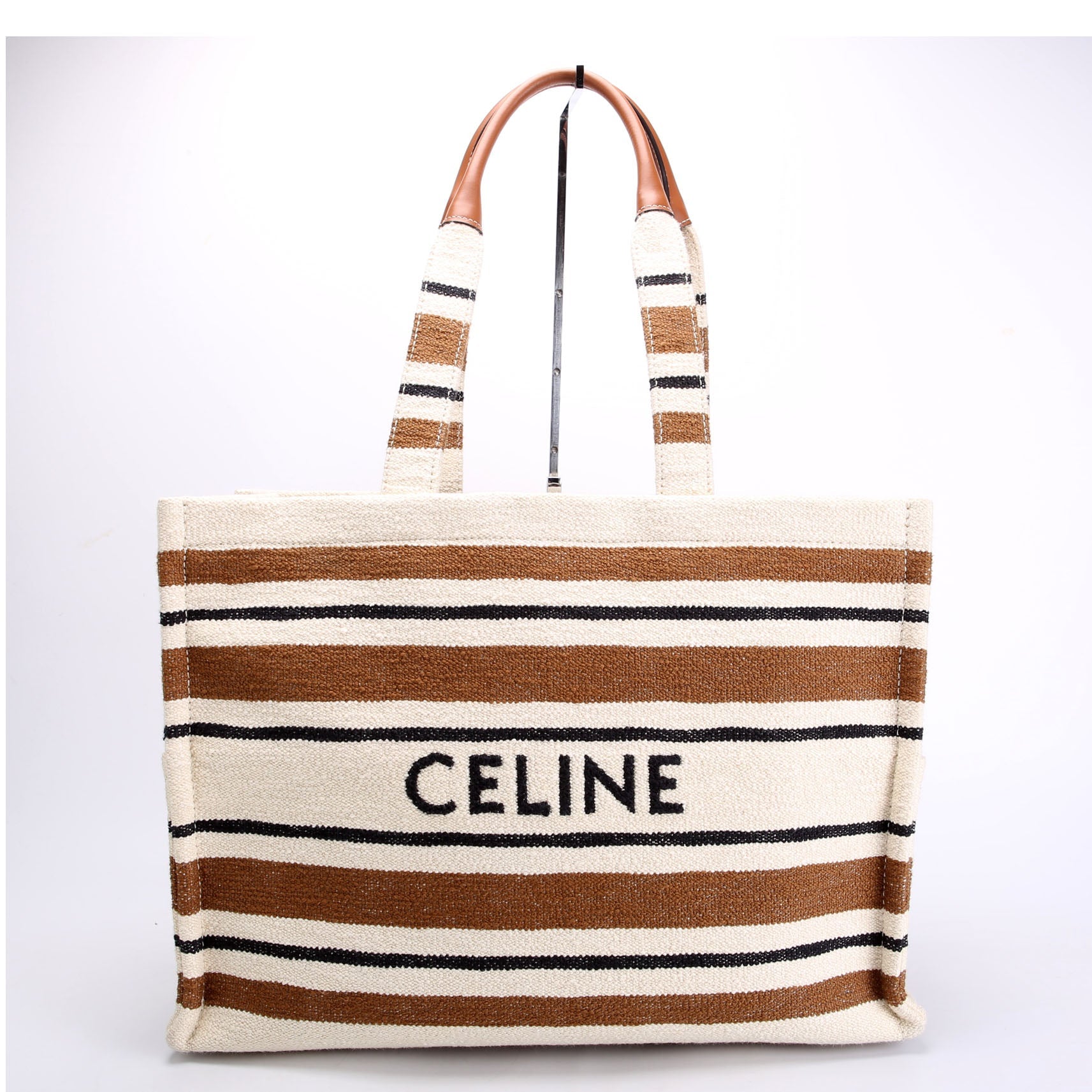 Cabas Thais Large Striped Jaquard