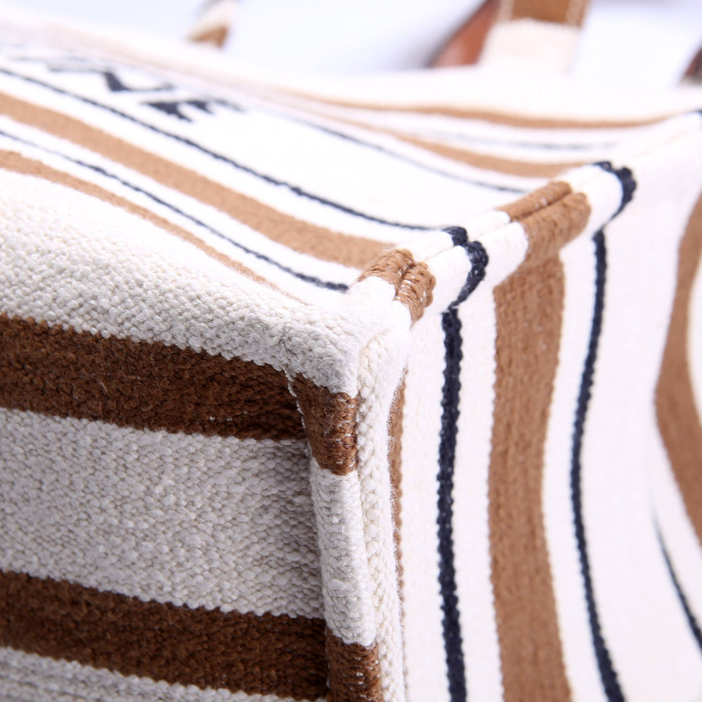 Cabas Thais Large Striped Jaquard