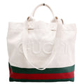 Gucci 782741 Embossed Canvas Tote Large Beige/Multicolor