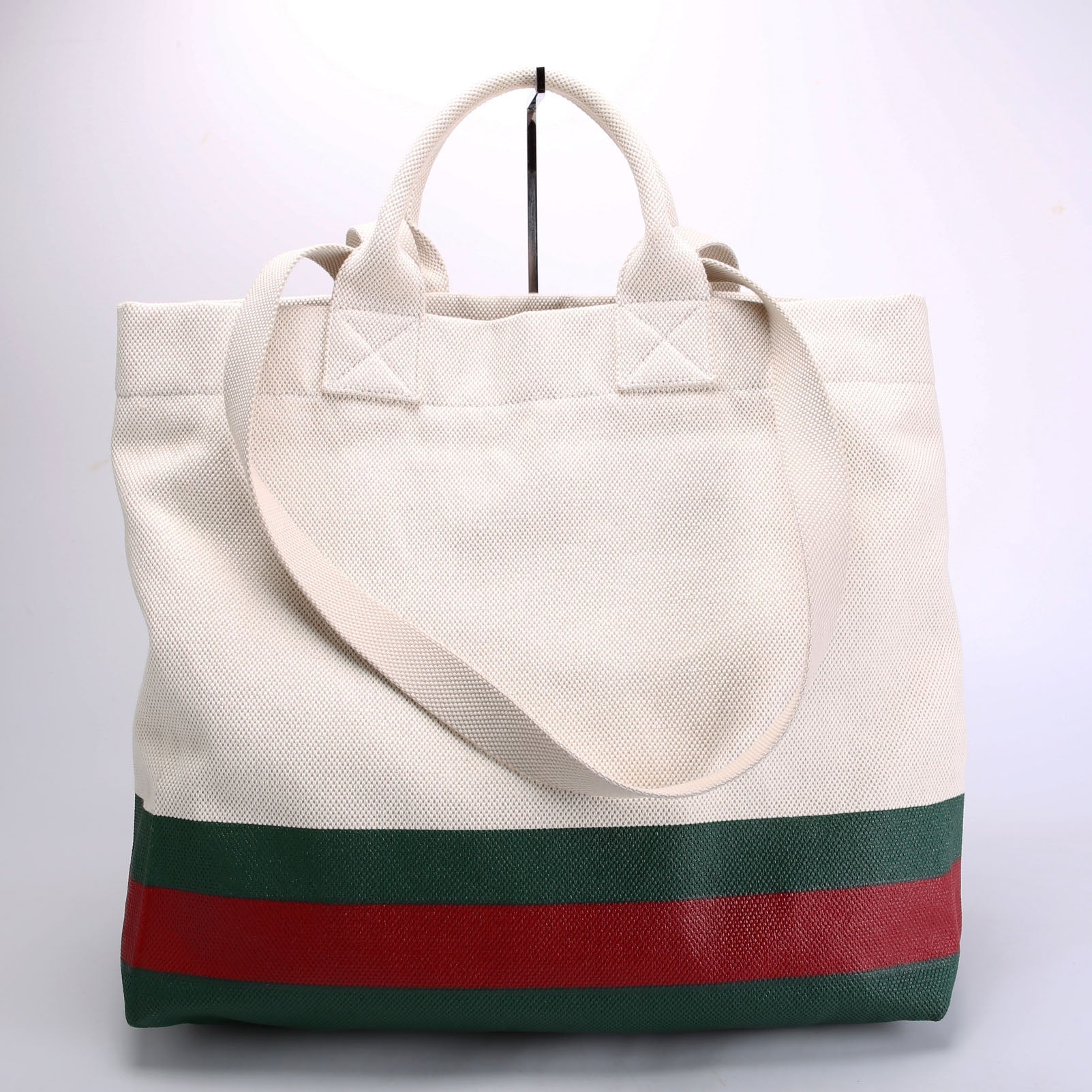Gucci 782741 Embossed Canvas Tote Large Beige/Multicolor