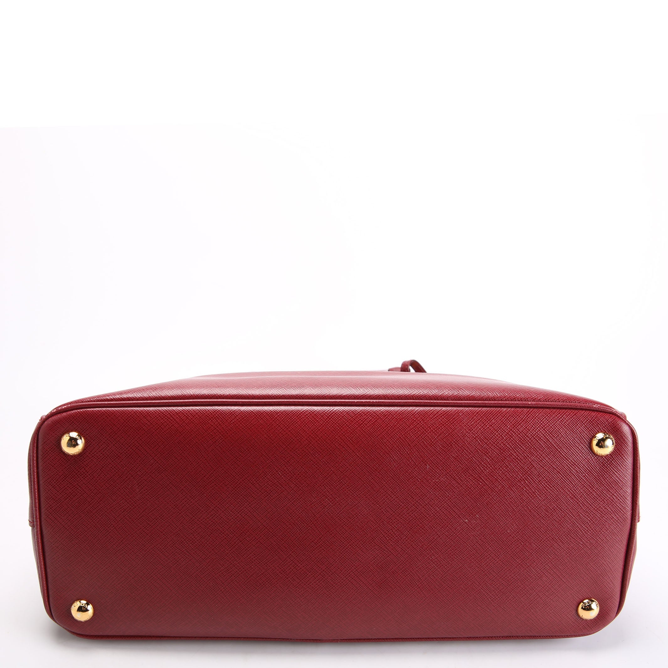 Prada Saffiano Lux Parabole Burgundy/Gold