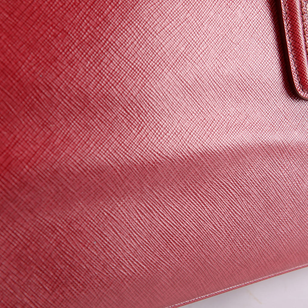 Prada Saffiano Lux Parabole Burgundy/Gold