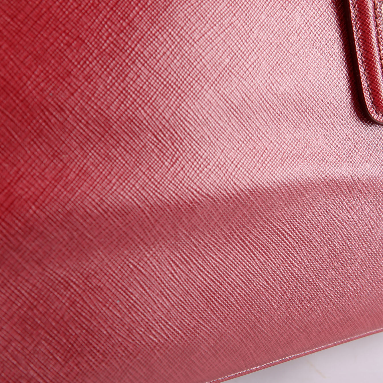 Prada Saffiano Lux Parabole Burgundy/Gold