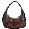 8BR545 FF Zucca Spy Hobo Brown