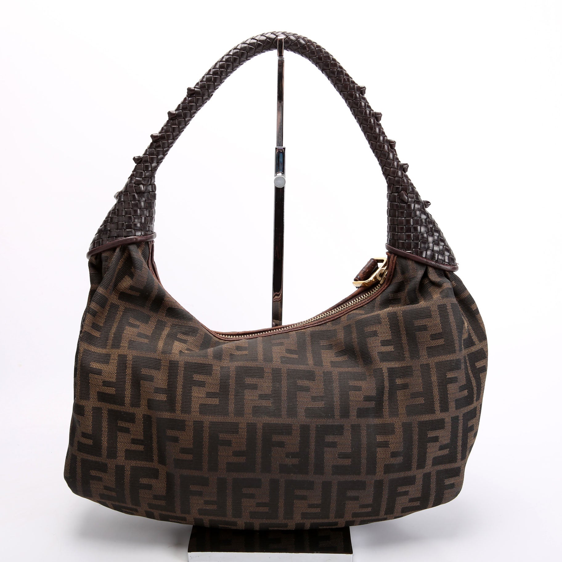 8BR545 FF Zucca Spy Hobo Brown
