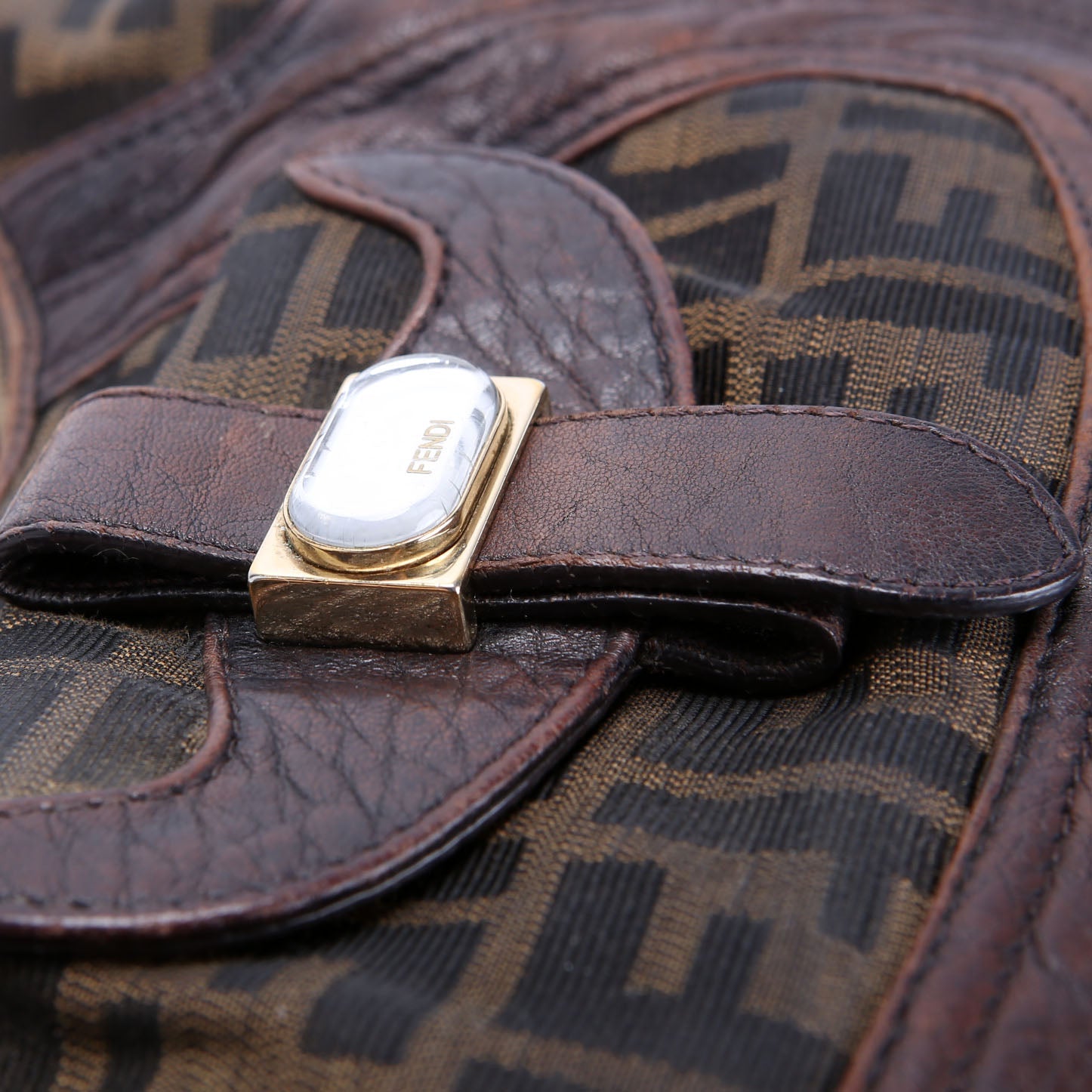 8BR545 FF Zucca Spy Hobo Brown