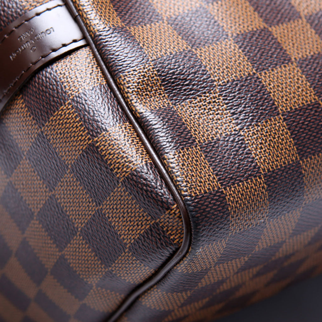 Speedy 30 Bandouliere Damier Ebene Brown/Red