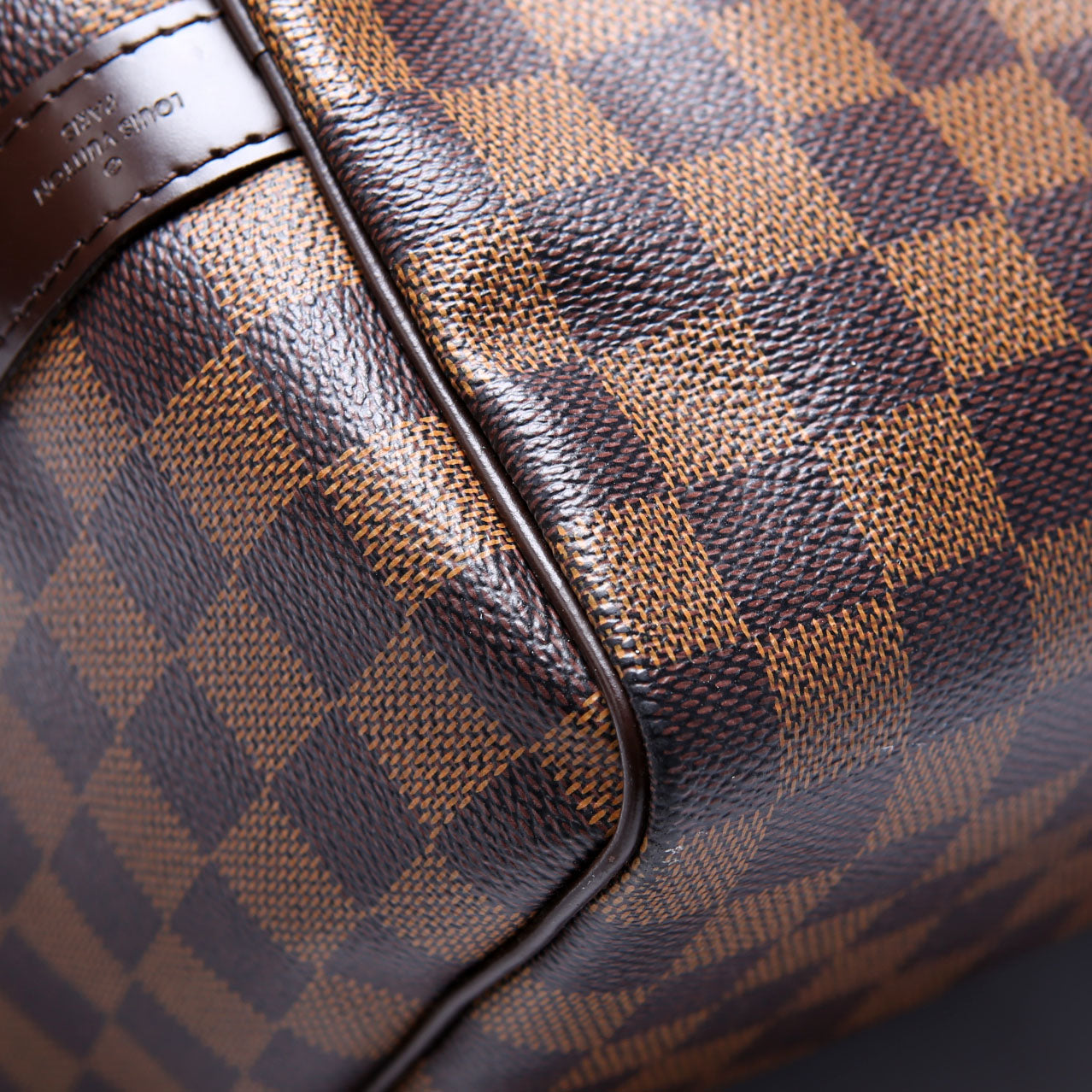 Speedy 30 Bandouliere Damier Ebene Brown/Red