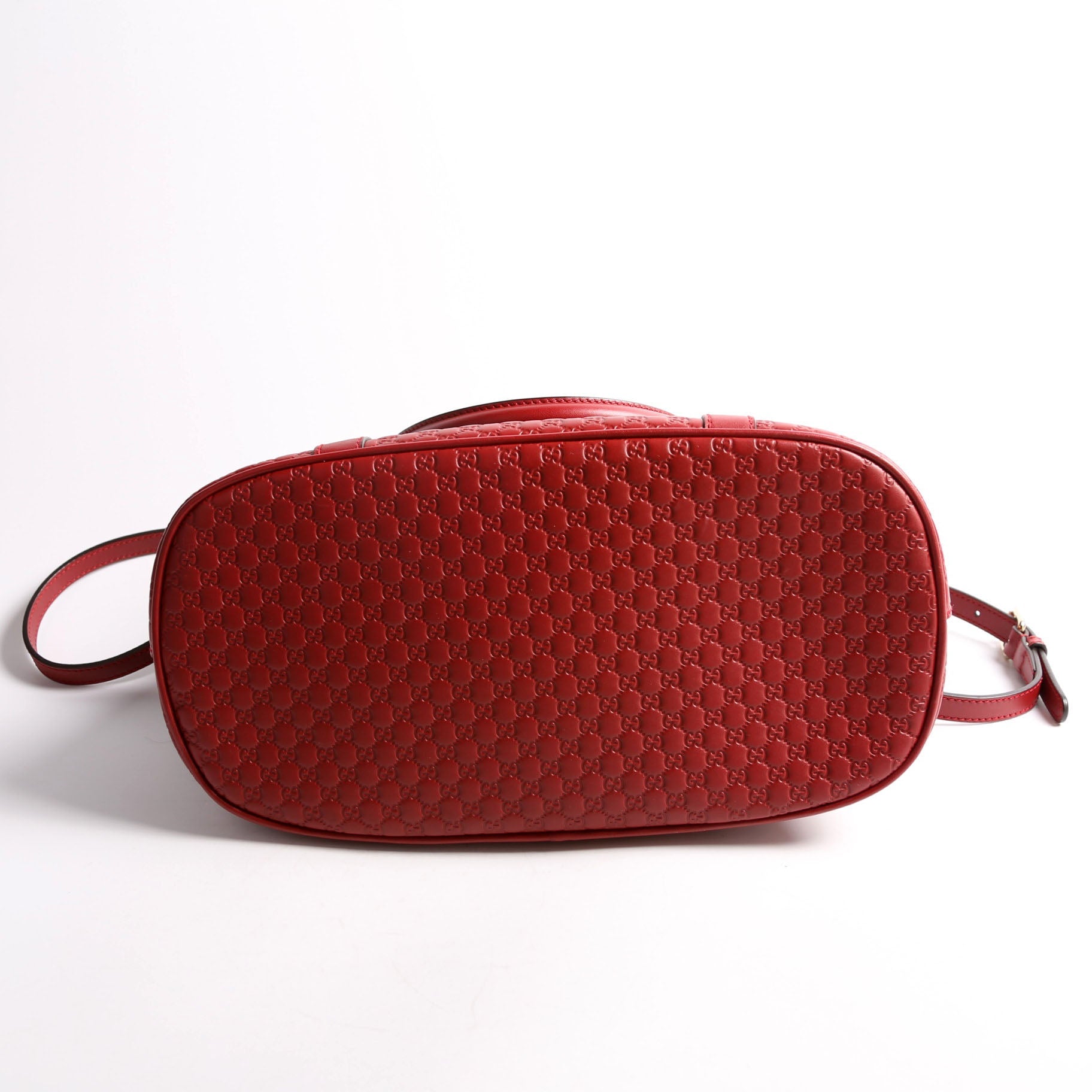 449663 Guccissima Dome Bag Medium Red