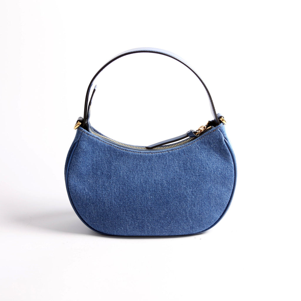 La Medusa Quilted Half Moon 2-Way Blue