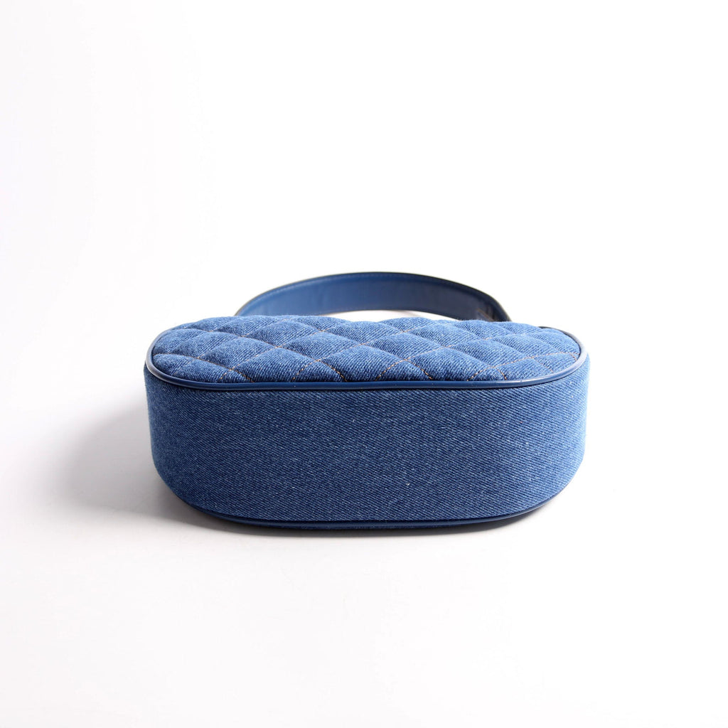 La Medusa Quilted Half Moon 2-Way Blue