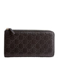 332747 Guccissima Zip Around Wallet Black
