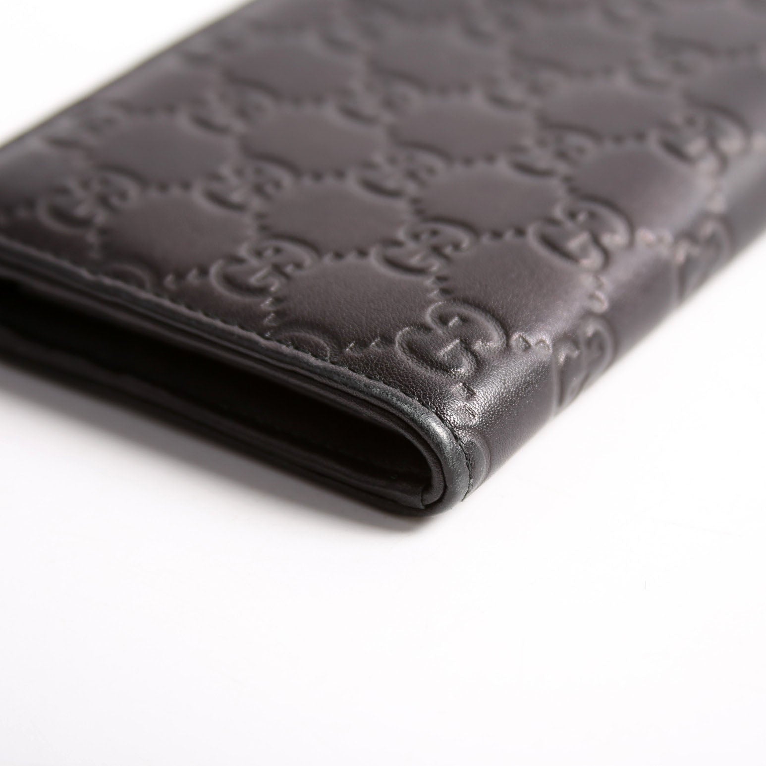 332747 Guccissima Zip Around Wallet Black
