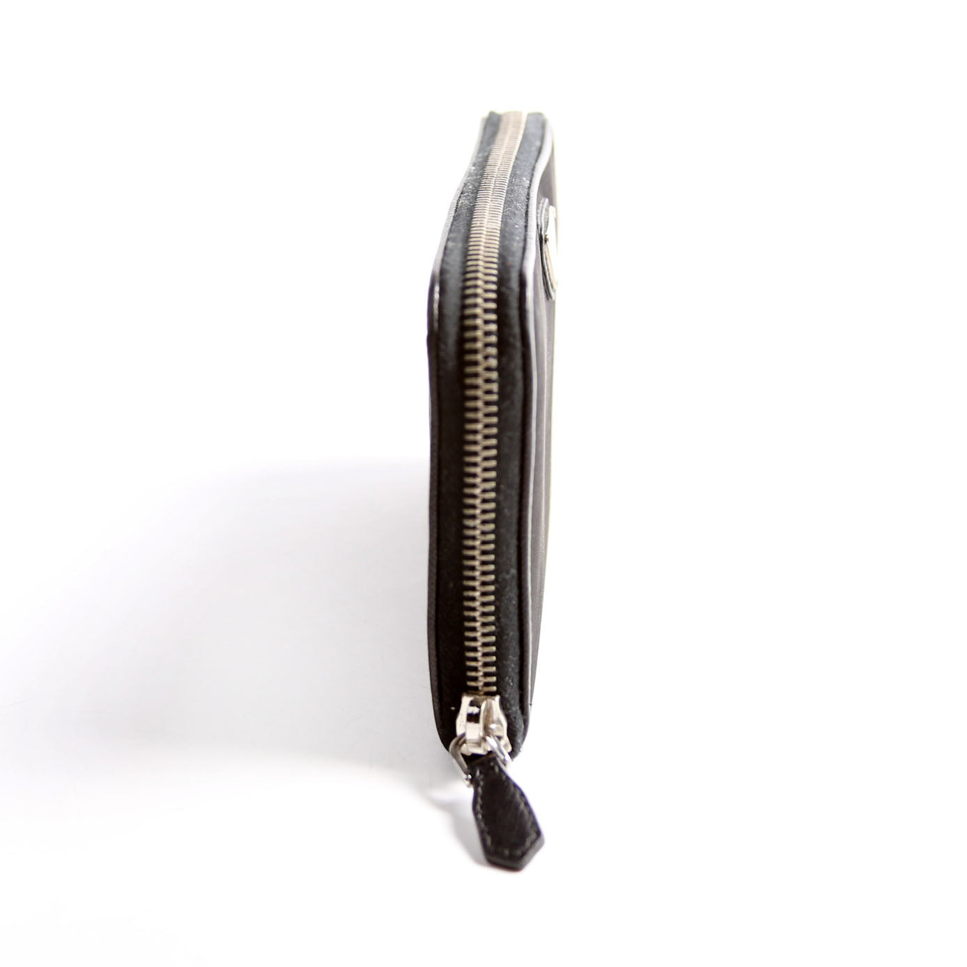 Nylon Long Zip Around Wallet Black