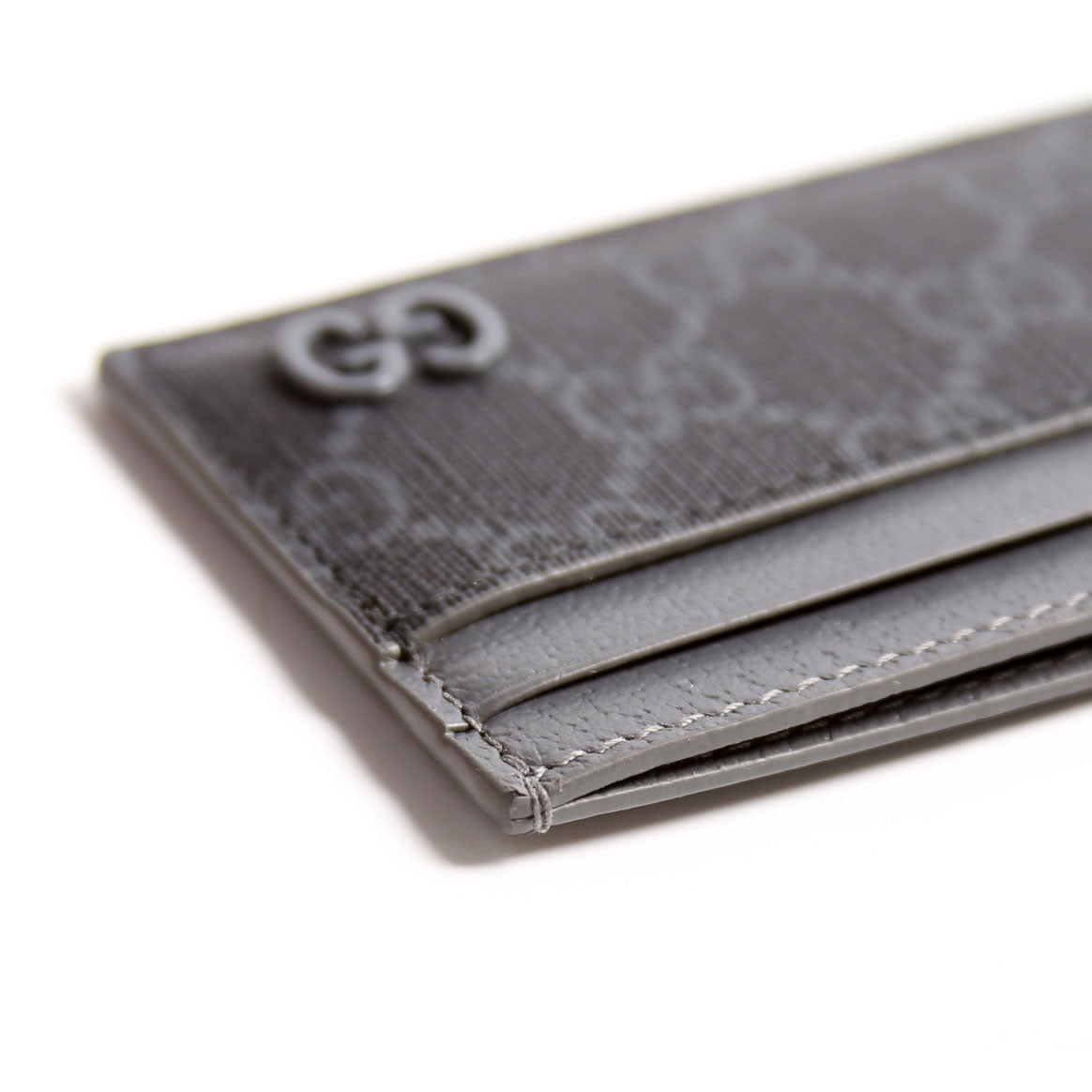 768248 GG Supreme Card Case Grey