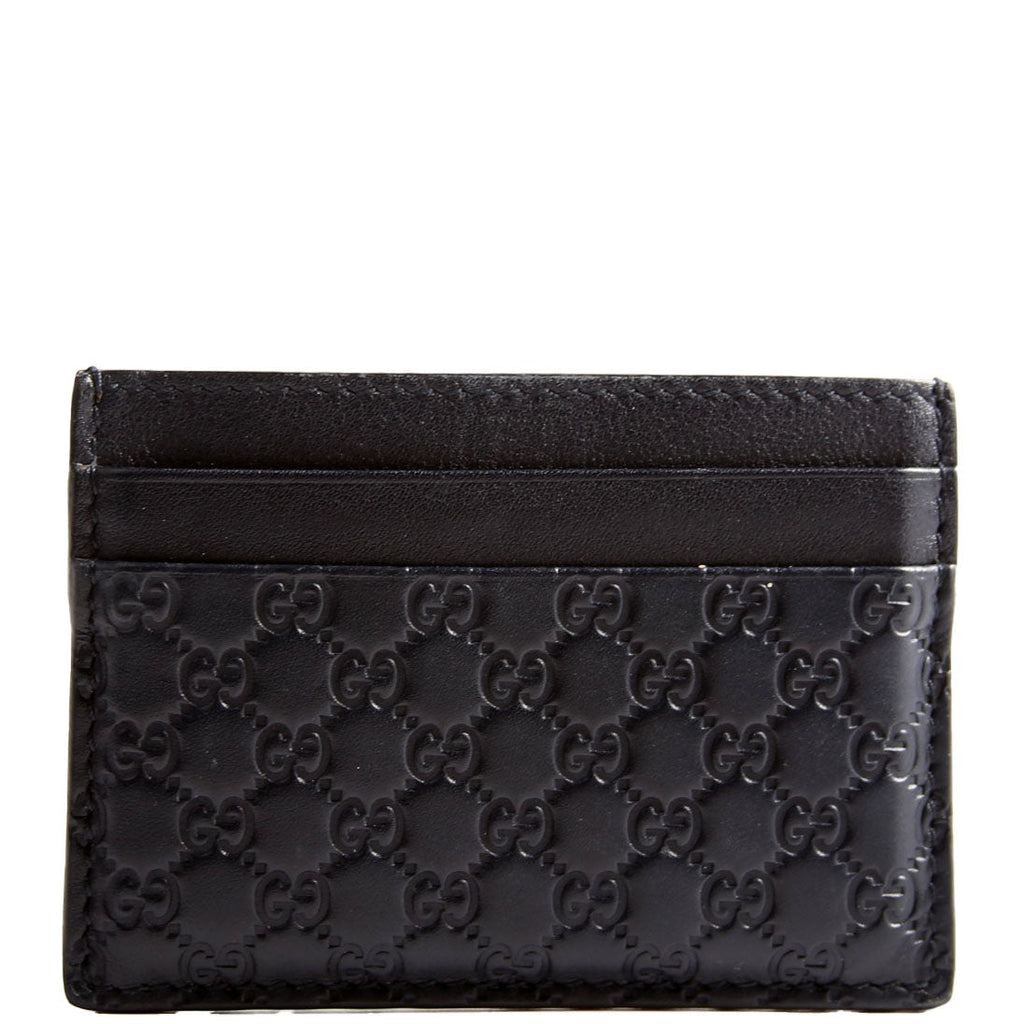 262837 Microguccissima Card Holder Black