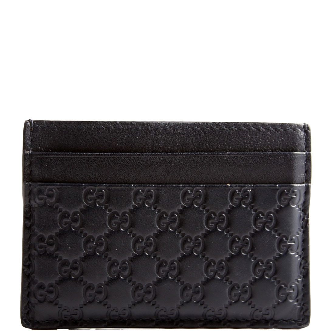 262837 Microguccissima Card Holder Black