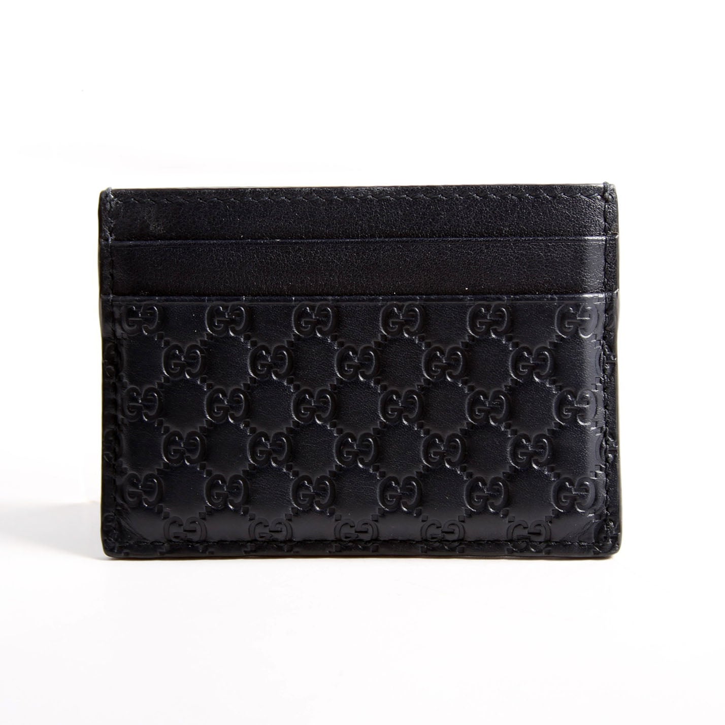 262837 Microguccissima Card Holder Black