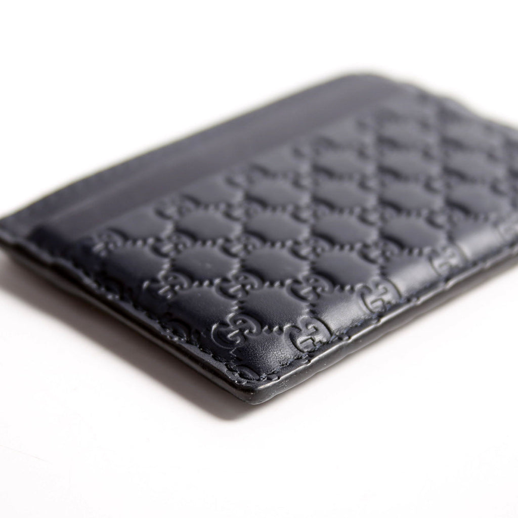262837 Microguccissima Card Holder Black
