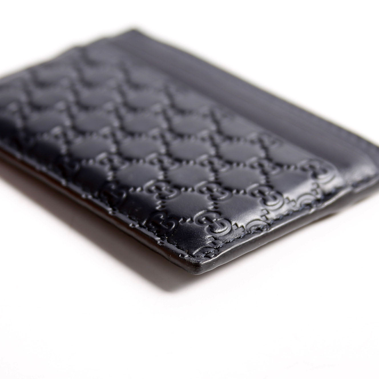 262837 Microguccissima Card Holder Black