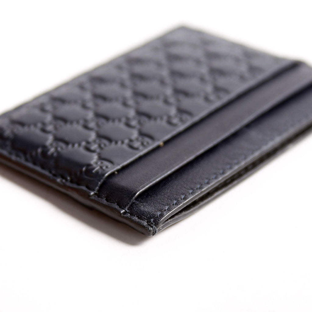 262837 Microguccissima Card Holder Black