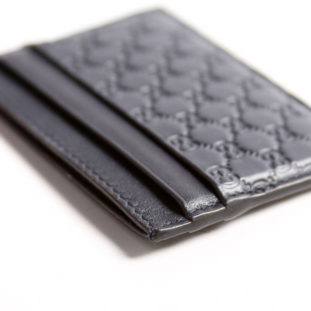 262837 Microguccissima Card Holder Black