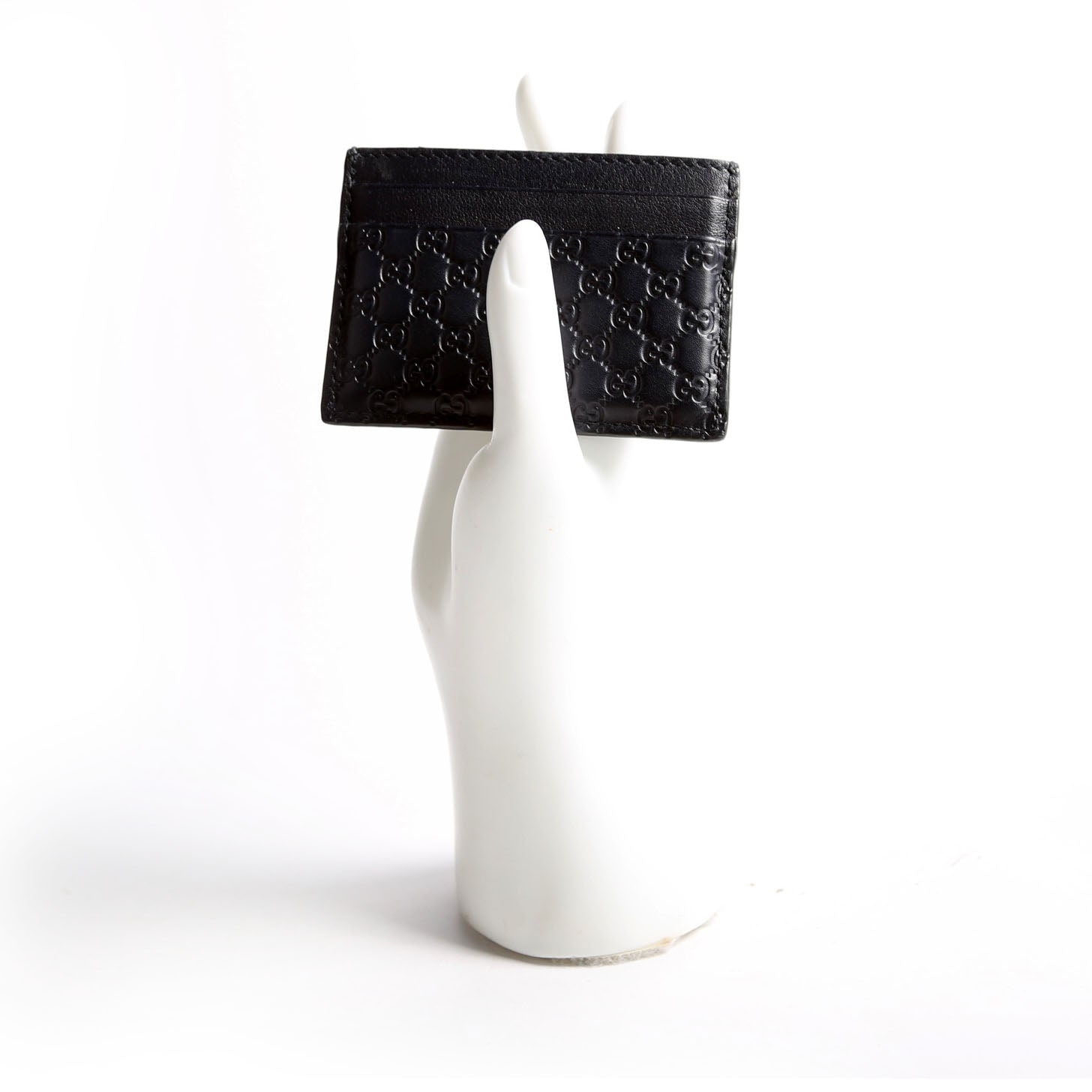 262837 Microguccissima Card Holder Black