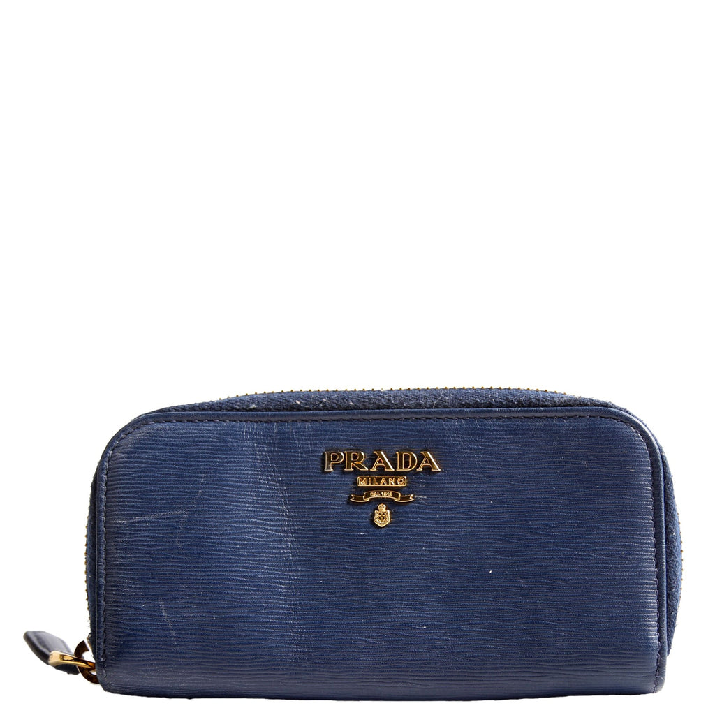Vitello Move Zip Around Key Holder Blue
