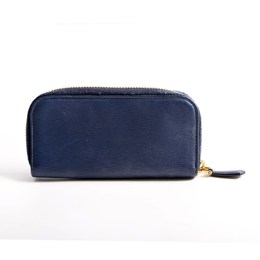 Vitello Move Zip Around Key Holder Blue