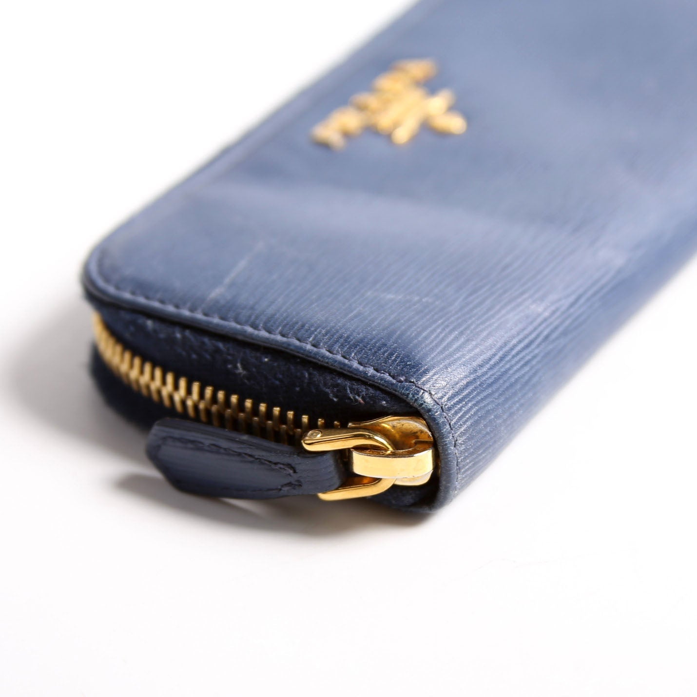 Vitello Move Zip Around Key Holder Blue