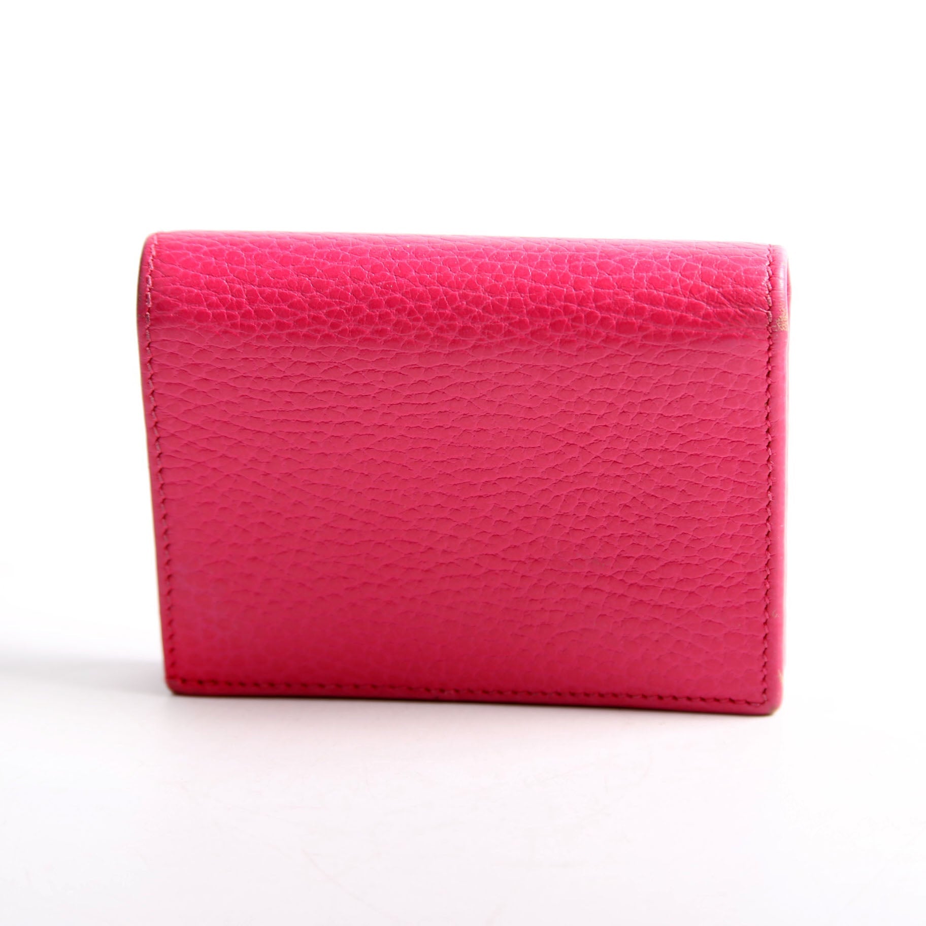 Gucci 456126 GG Marmont Card Case Pink