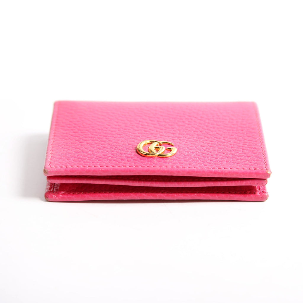 Gucci 456126 GG Marmont Card Case Pink