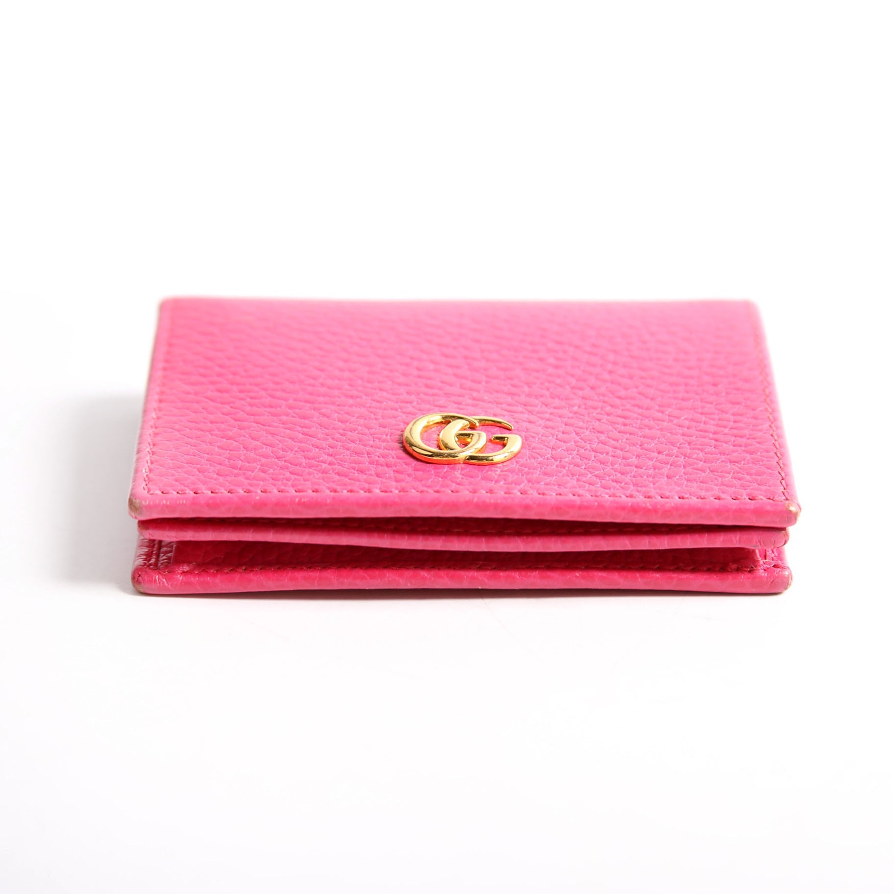 Gucci 456126 GG Marmont Card Case Pink