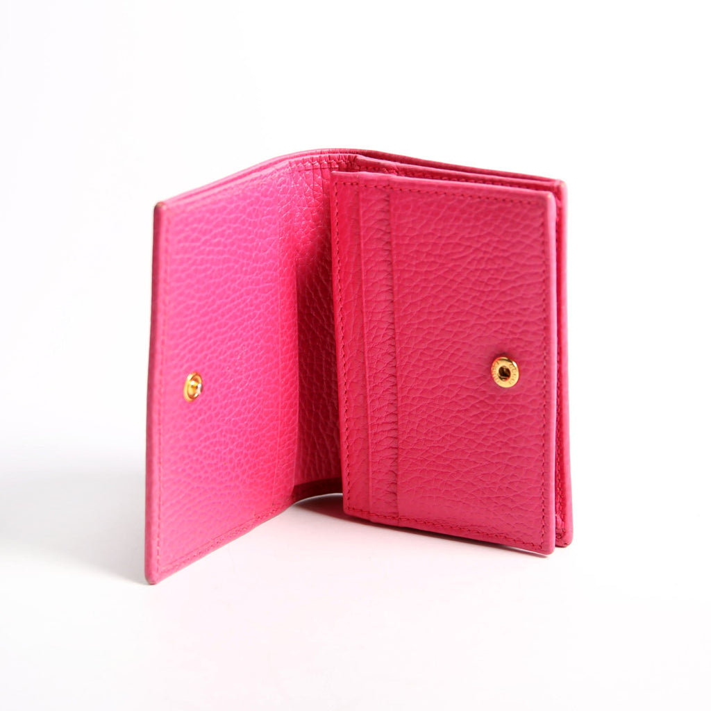 Gucci 456126 GG Marmont Card Case Pink