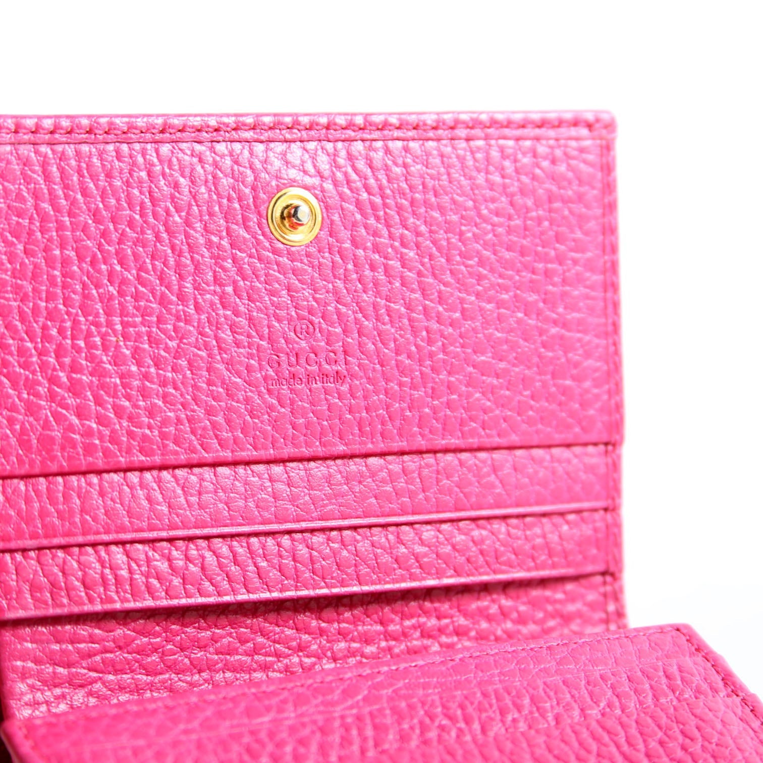 Gucci 456126 GG Marmont Card Case Pink