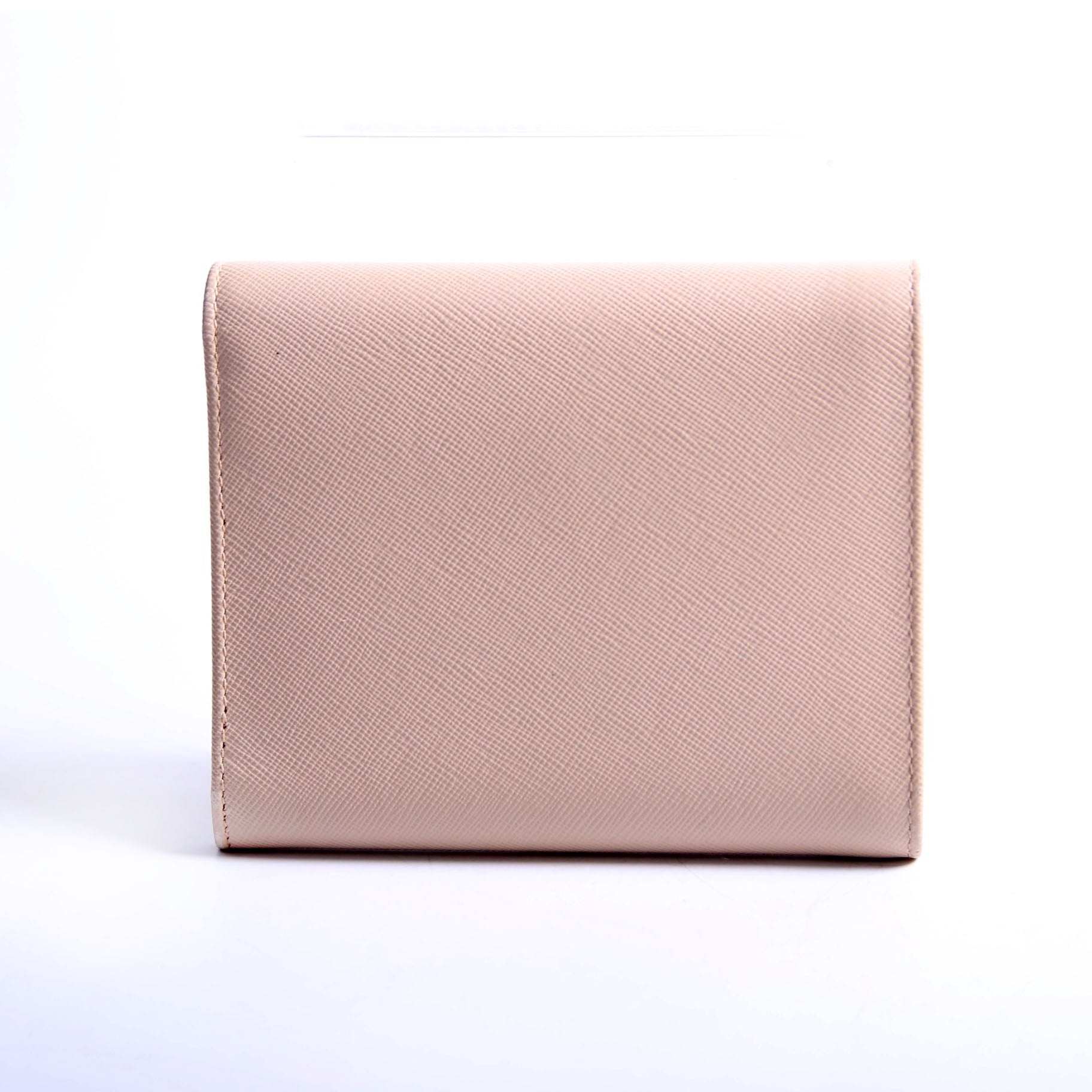 1M0170 Saffiano Trifold Wallet Beige
