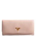 Saffiano Lux Continental Wallet Beige