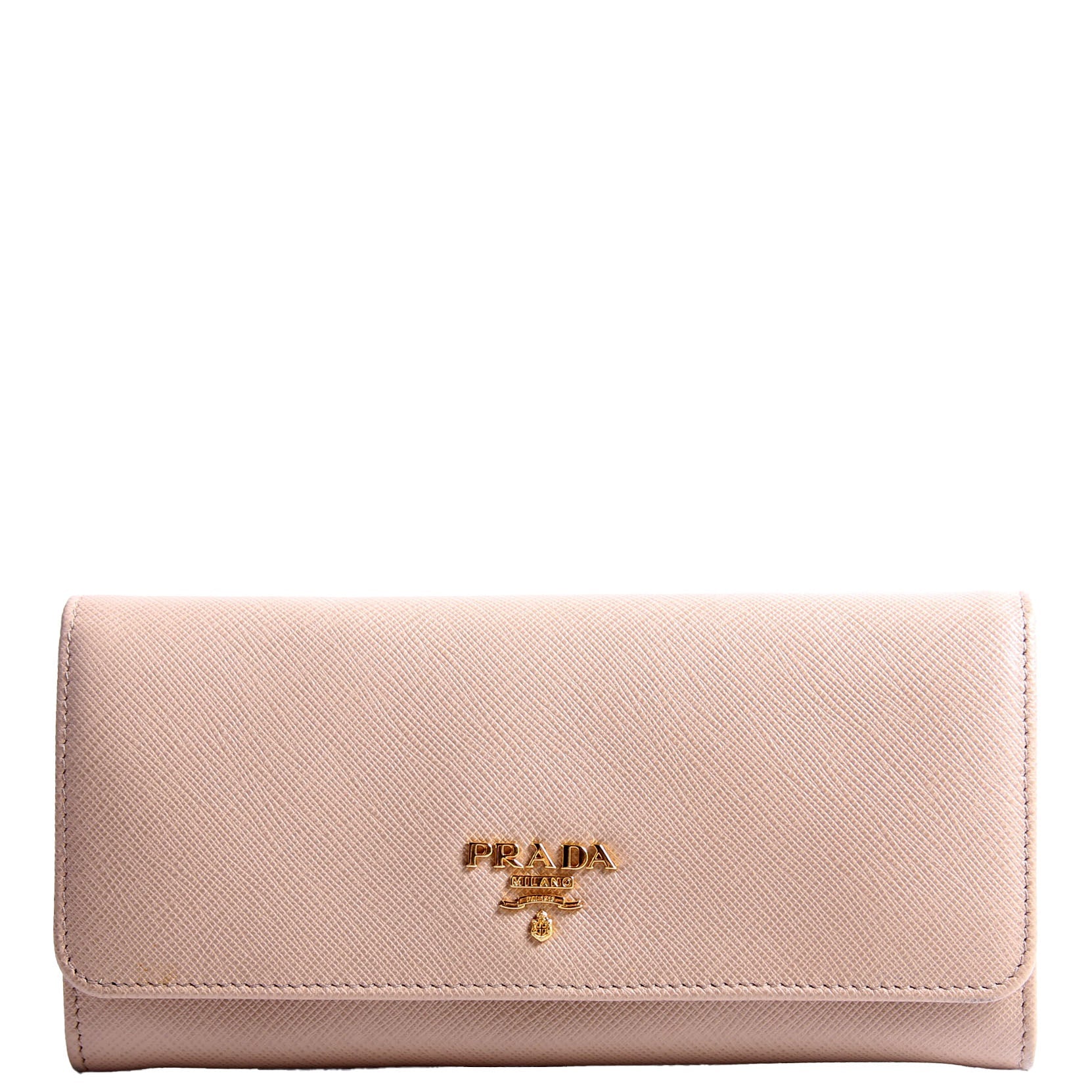 Saffiano Lux Continental Wallet Beige