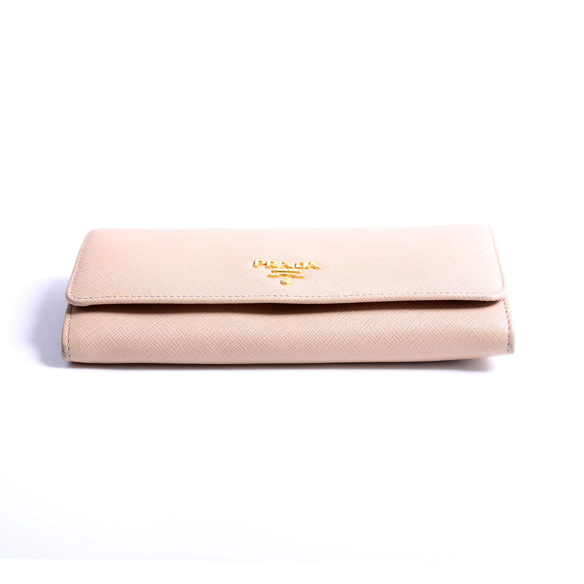Saffiano Lux Continental Wallet Beige
