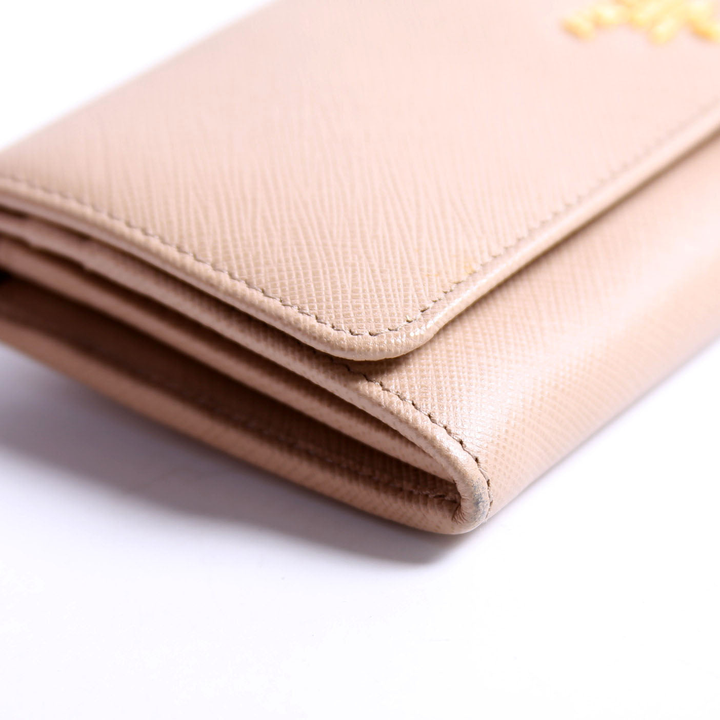 Saffiano Lux Continental Wallet Beige