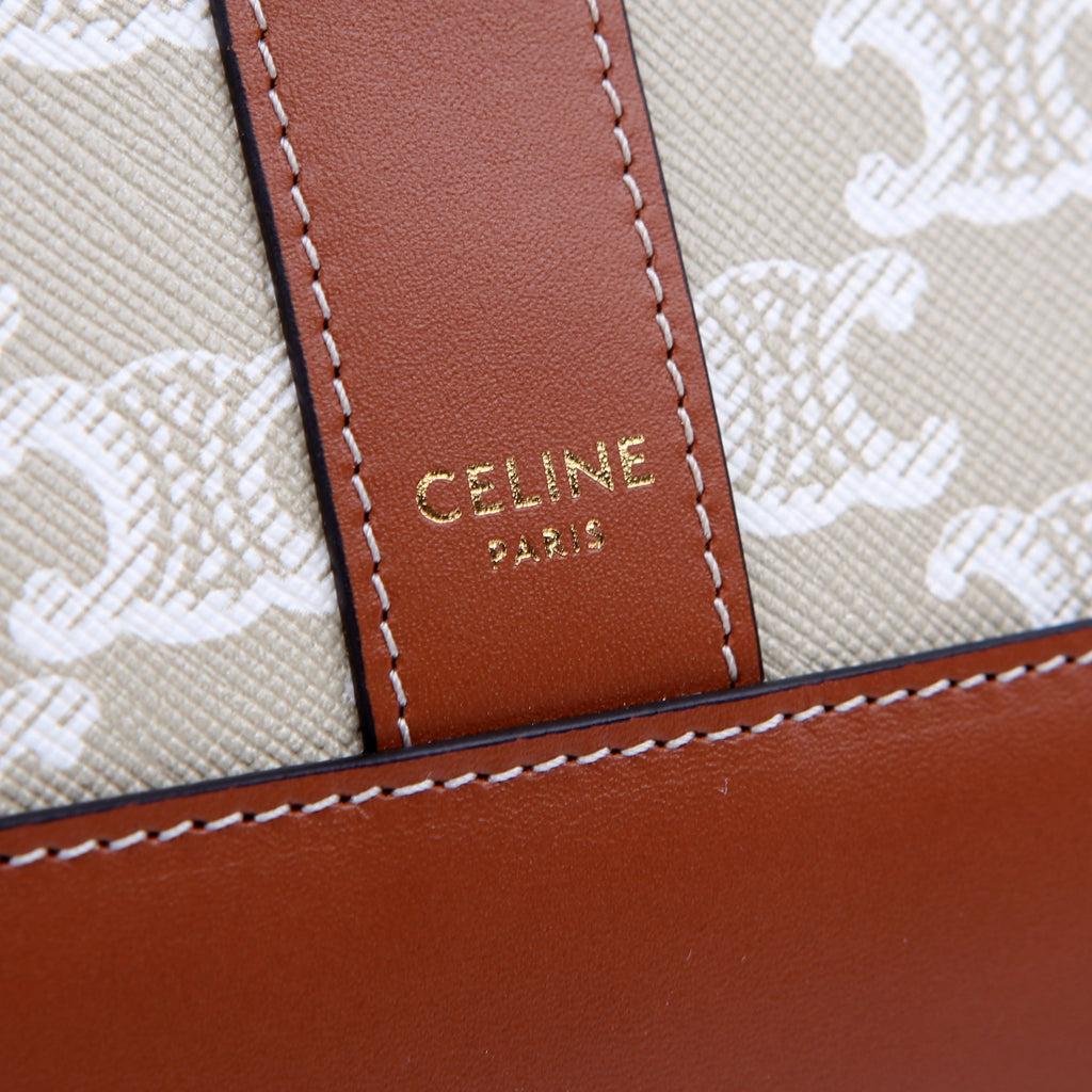 Triomphe Small Bucket Bag Tan
