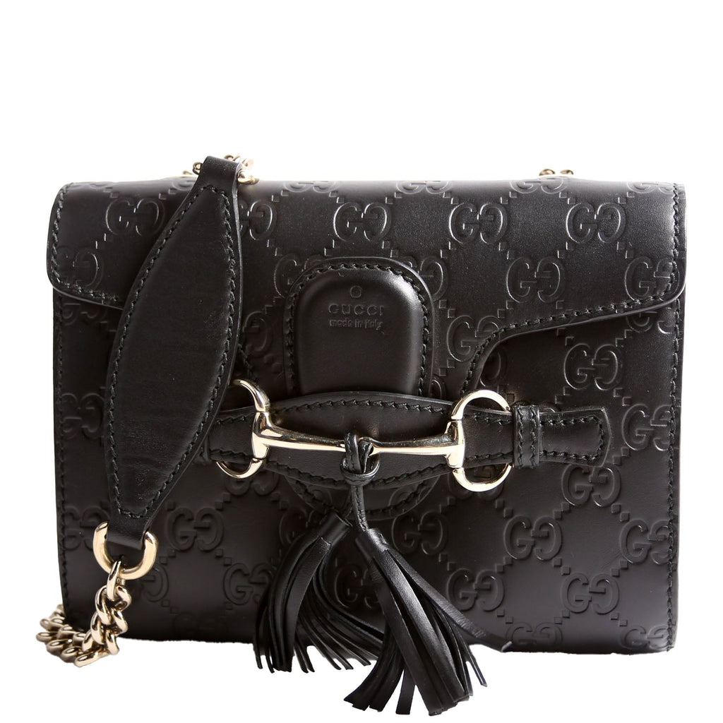 369622 Guccissima Mini Emily Shoulder Black